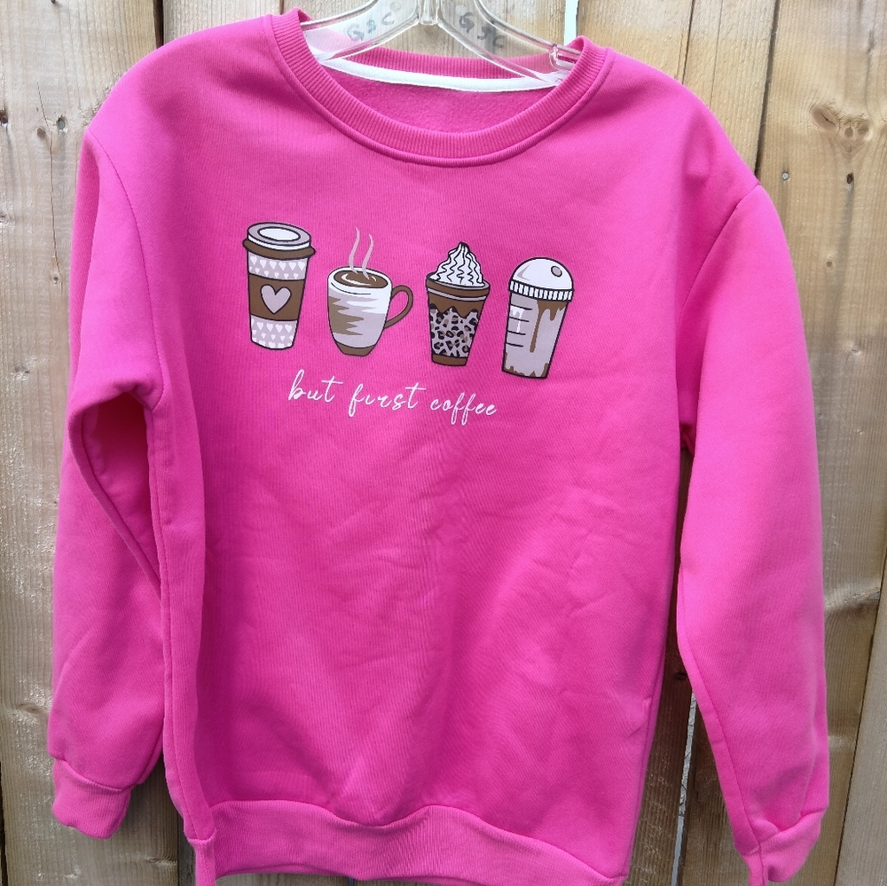 Shein Hot Pink Sweatshirt